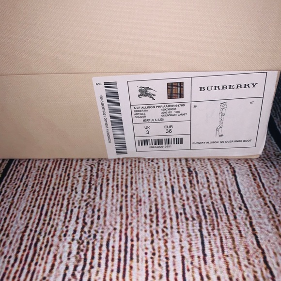Burberry Runway Allison 120 Over Knee Boot - Picture 8 of 8
